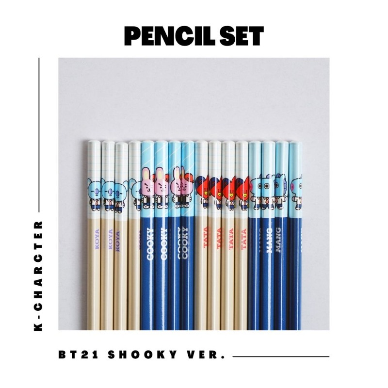 Pencil Set - BT21 SHOOKY